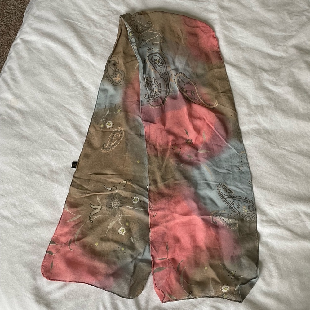 Paisley Tie-Dyed Scarf from Türkiye